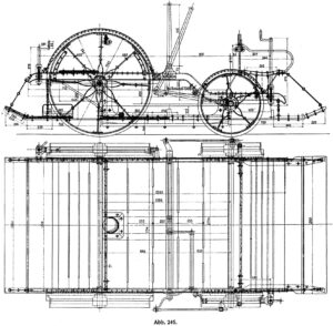 Skica drezine Plank